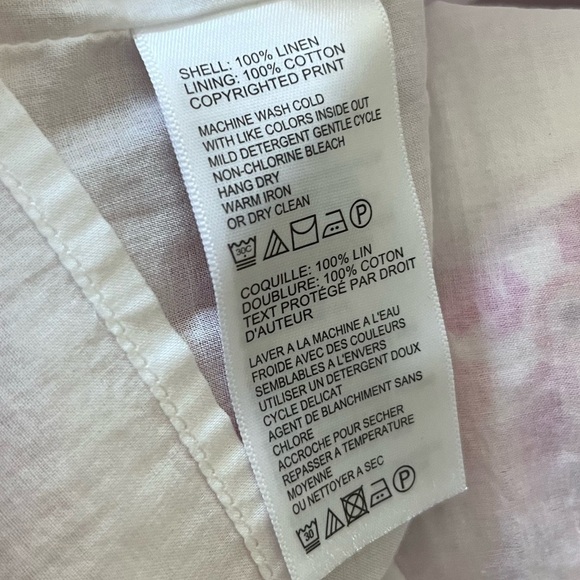 Tommy Bahama 100% Linen Tropical Hawaiian Floral Summer Vacation Dress Sz S - Picture 8 of 9